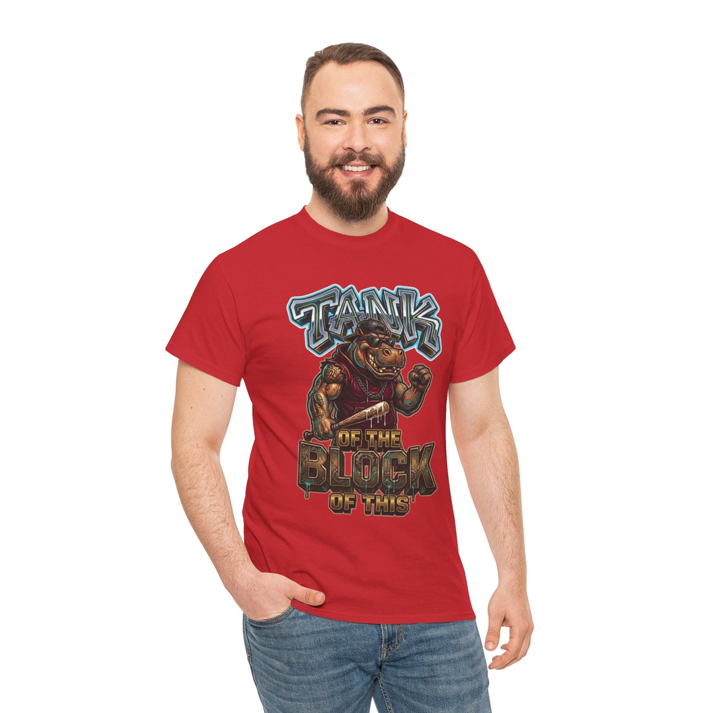 "Tank of the Block" Hippo Graphic Tee