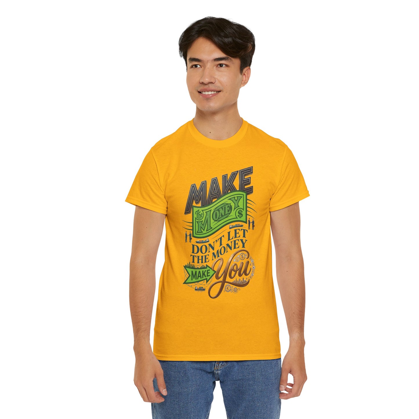 "Make Money" Motivational Typography Tee