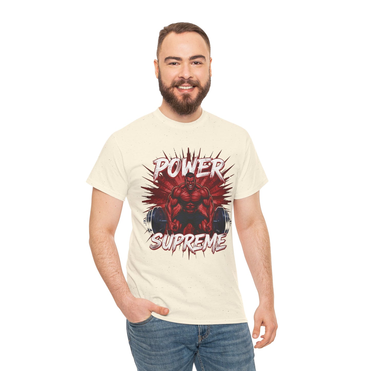 Power Supreme Tee - Vintage Graphic Oversized T-shirt