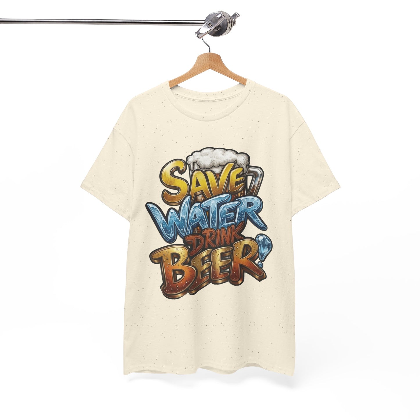 "Save Water , Drink Beer" Graphic Tee