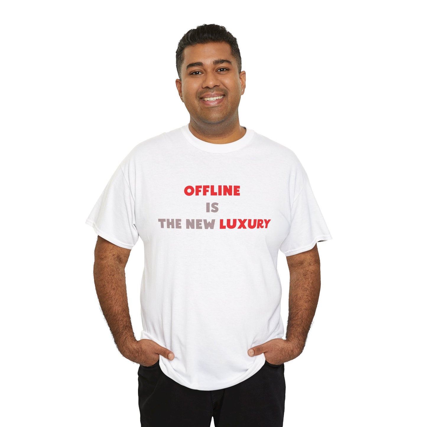Offline Is The New Luxury - Minimalist Statement T-Shirt