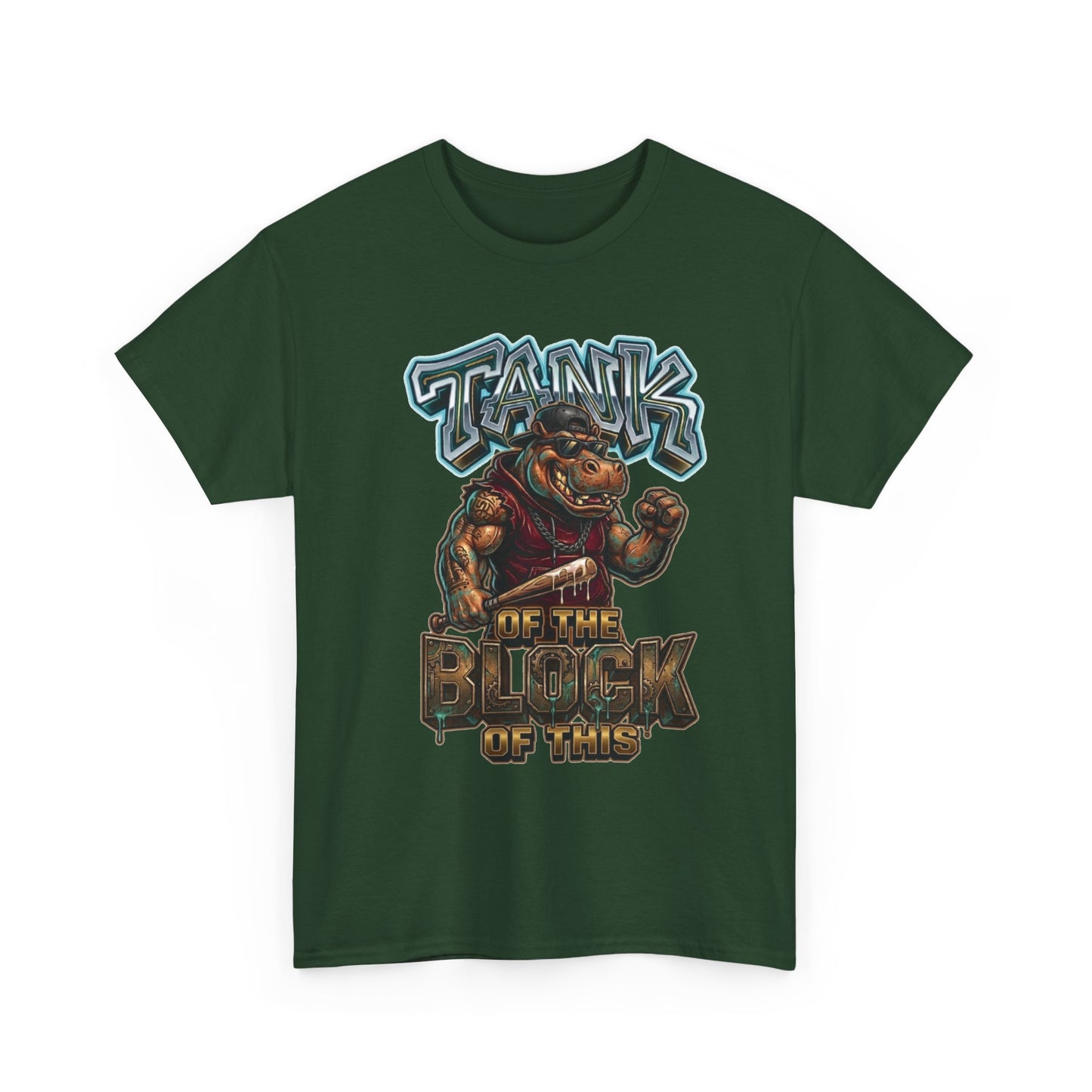 "Tank of the Block" Hippo Graphic Tee