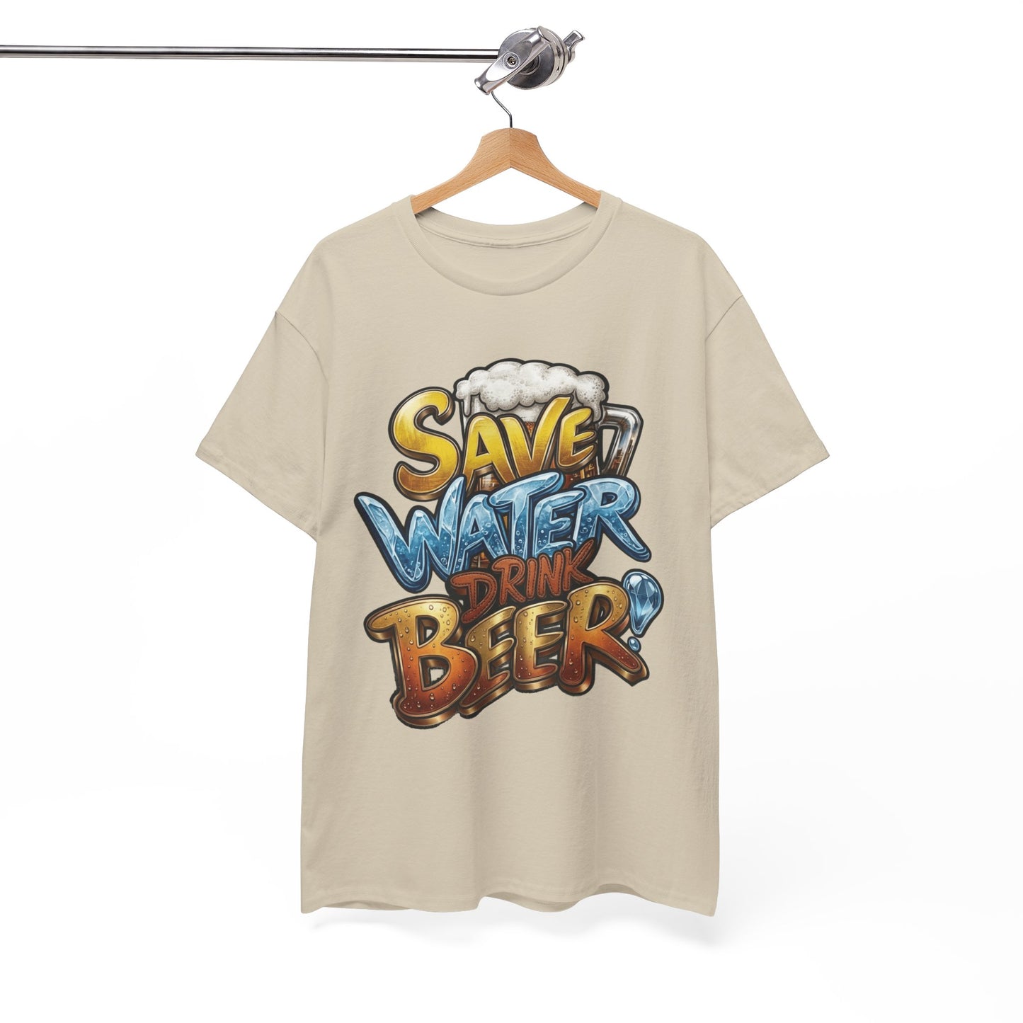 "Save Water , Drink Beer" Graphic Tee