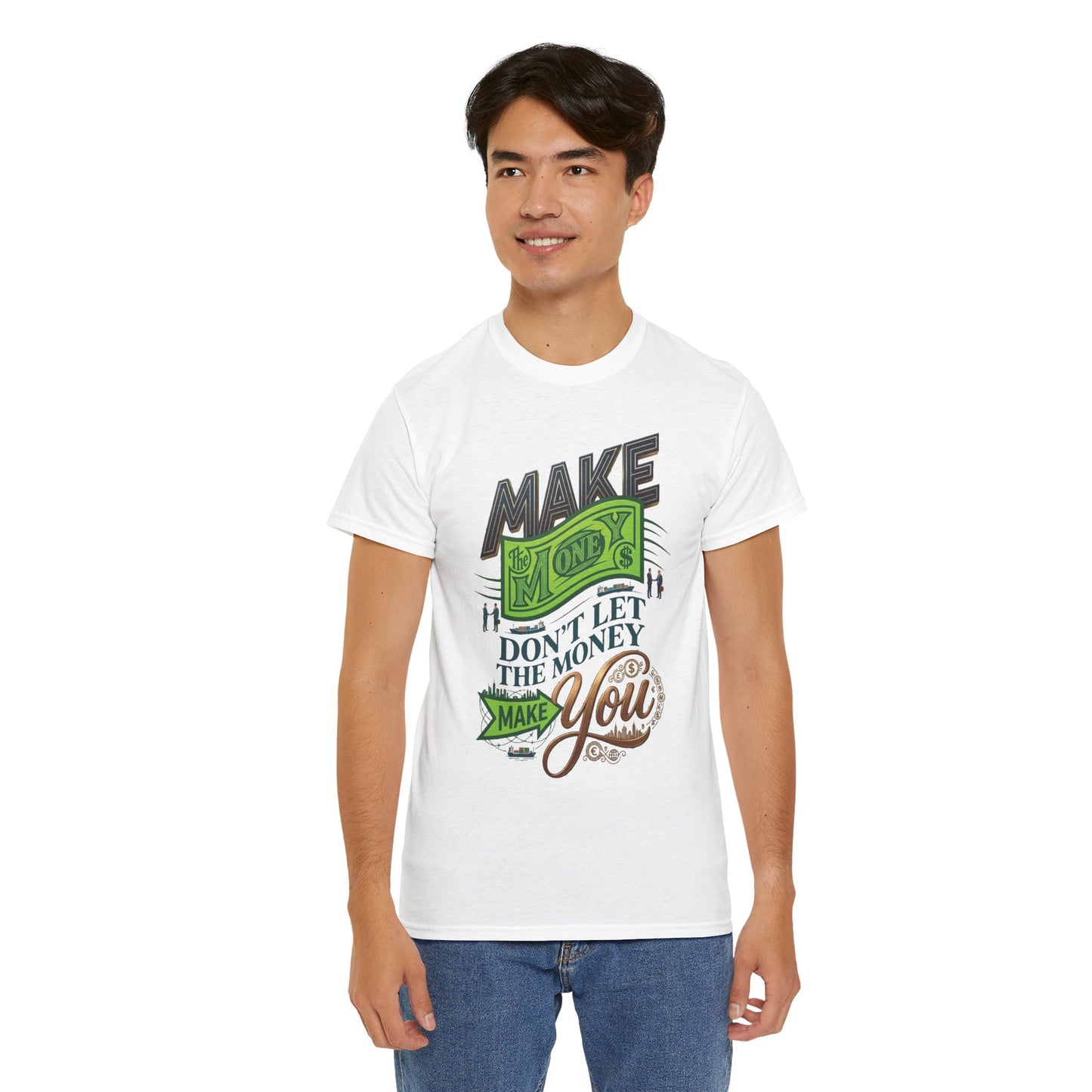"Make Money" Motivational Typography Tee