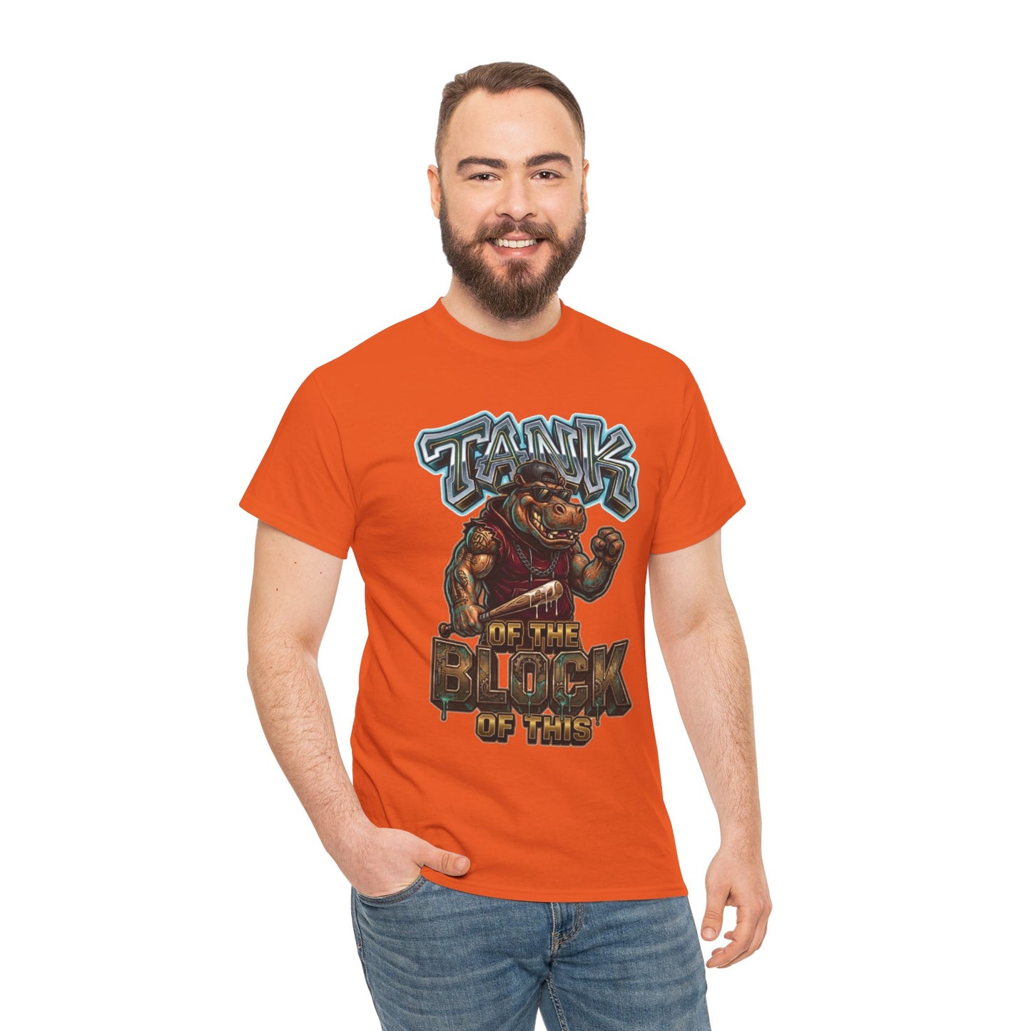 "Tank of the Block" Hippo Graphic Tee