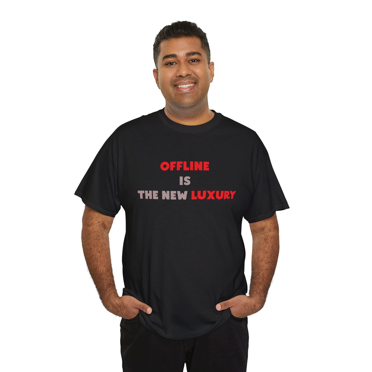 Offline Is The New Luxury - Minimalist Statement T-Shirt