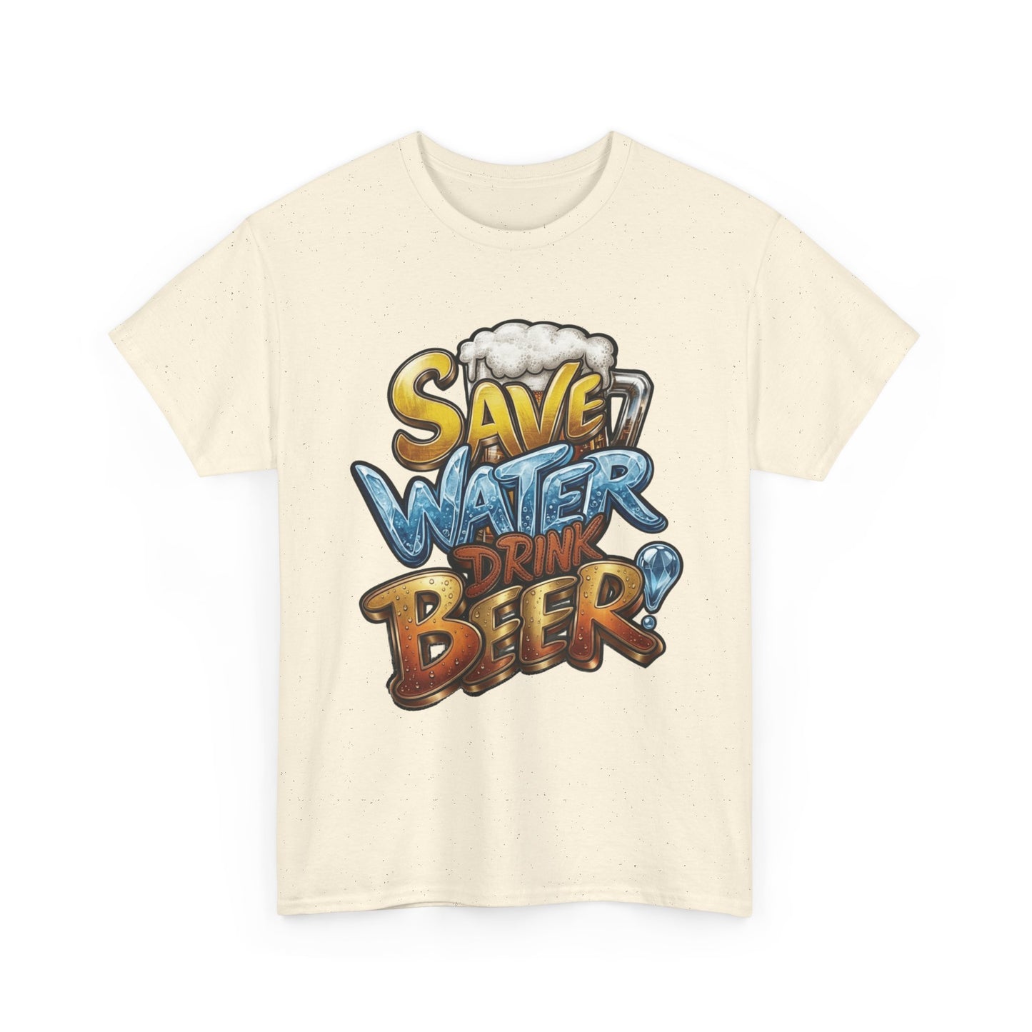 "Save Water , Drink Beer" Graphic Tee