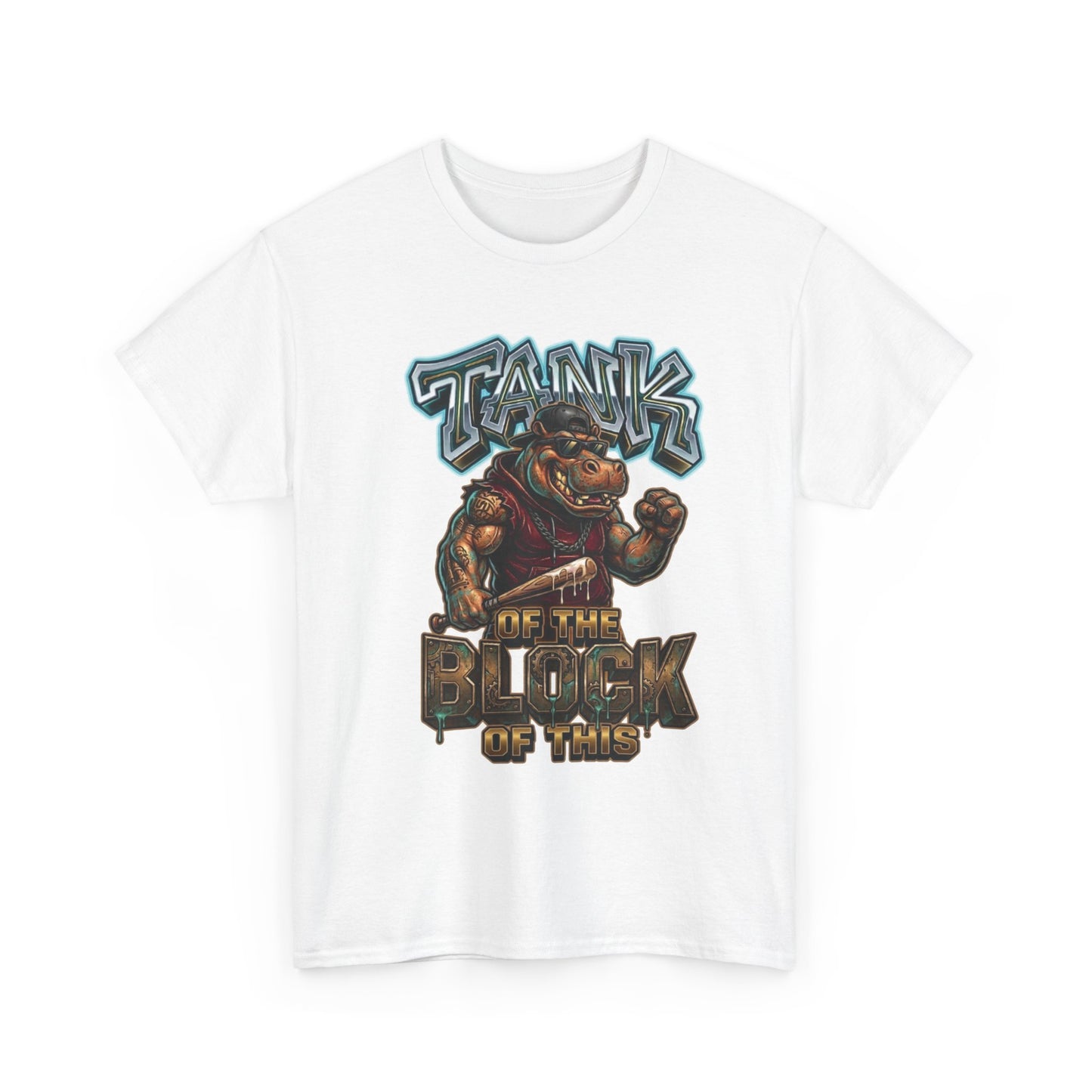"Tank of the Block" Hippo Graphic Tee