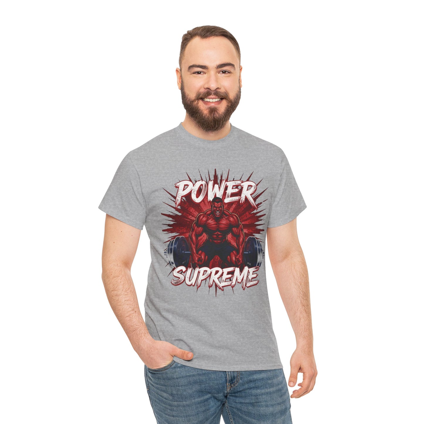 Power Supreme Tee - Vintage Graphic Oversized T-shirt