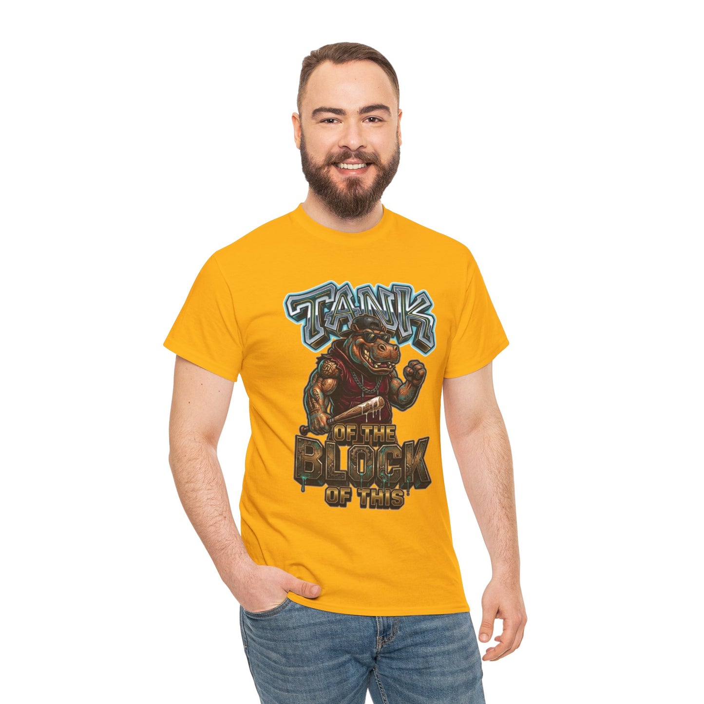 "Tank of the Block" Hippo Graphic Tee