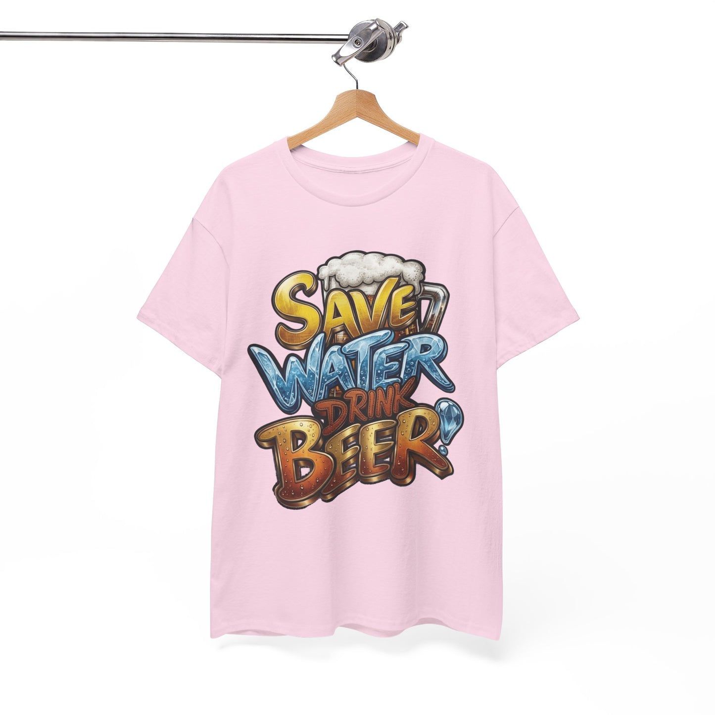 "Save Water , Drink Beer" Graphic Tee