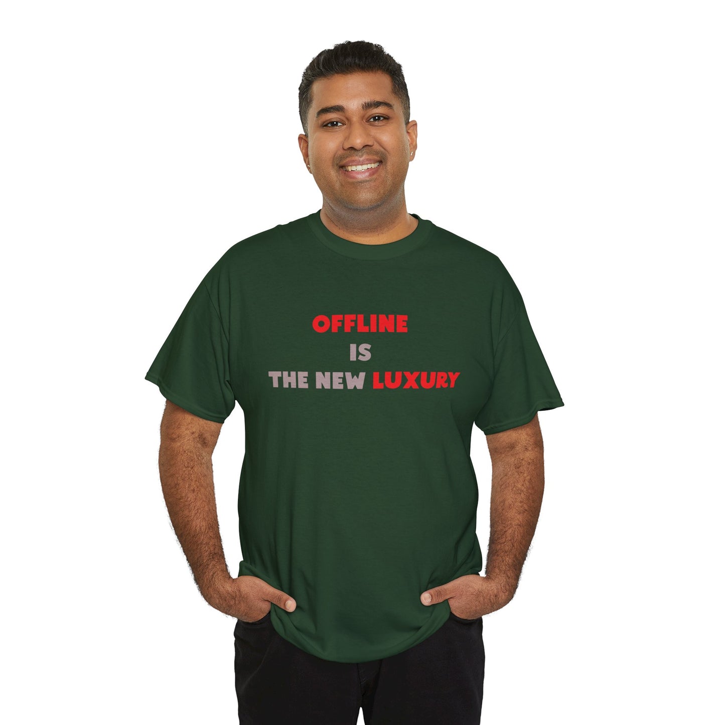 Offline Is The New Luxury - Minimalist Statement T-Shirt