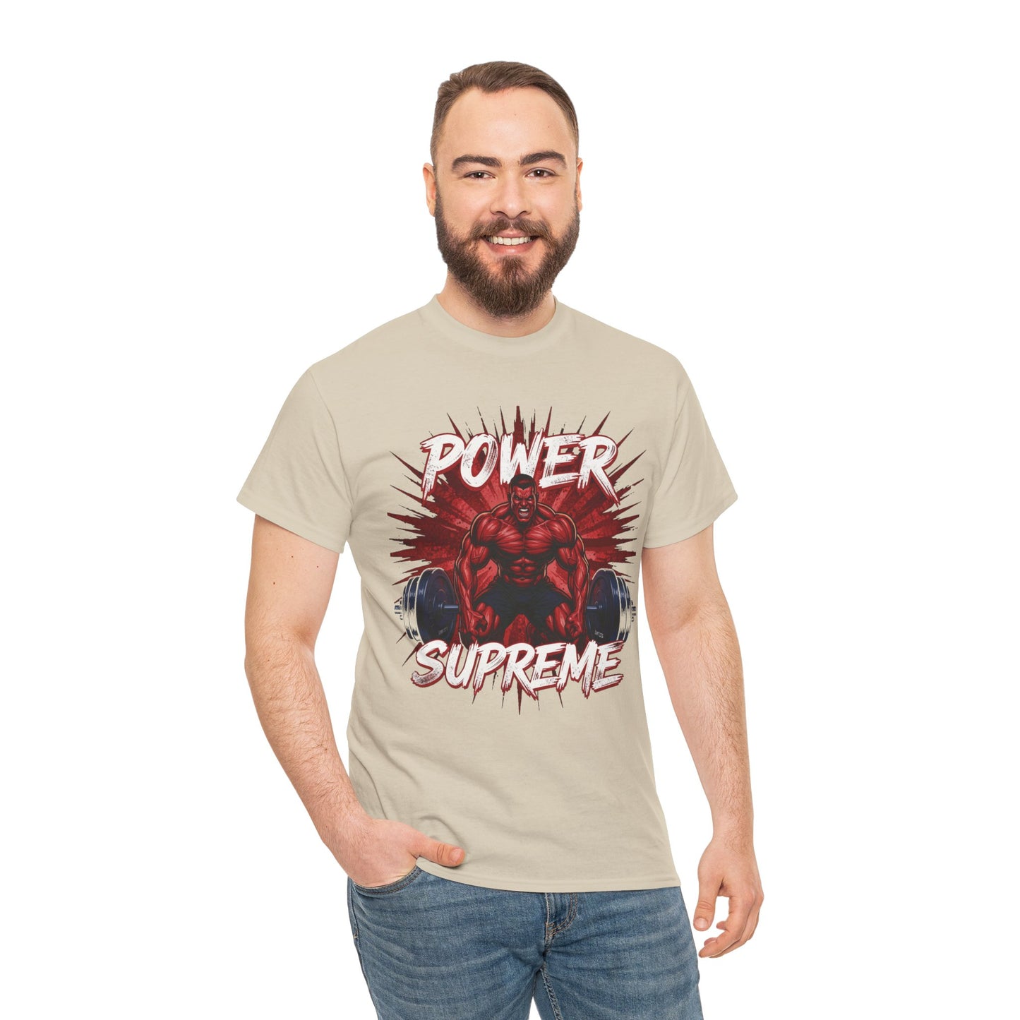 Power Supreme Tee - Vintage Graphic Oversized T-shirt