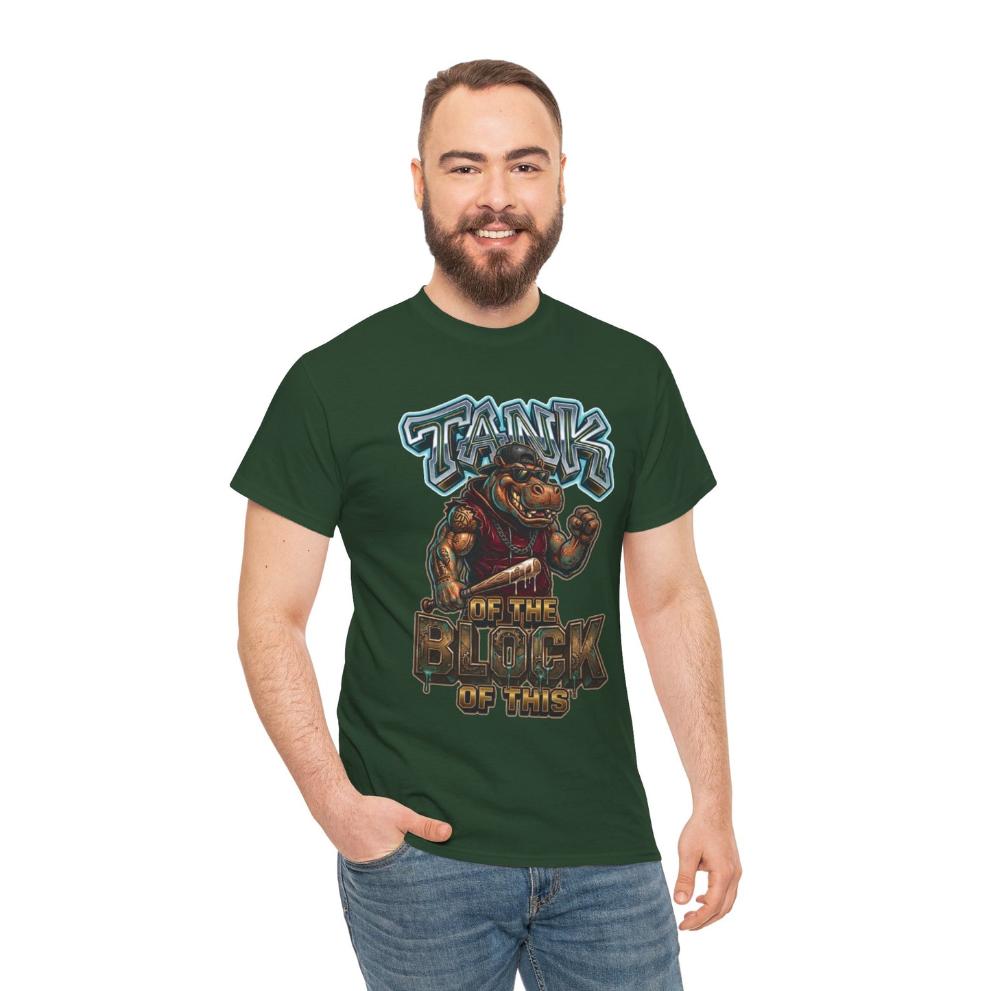 "Tank of the Block" Hippo Graphic Tee