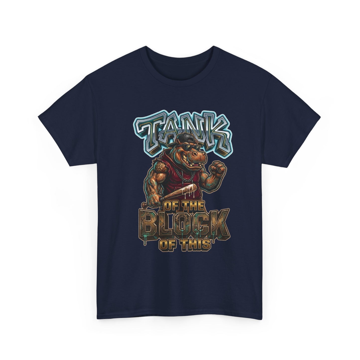 "Tank of the Block" Hippo Graphic Tee
