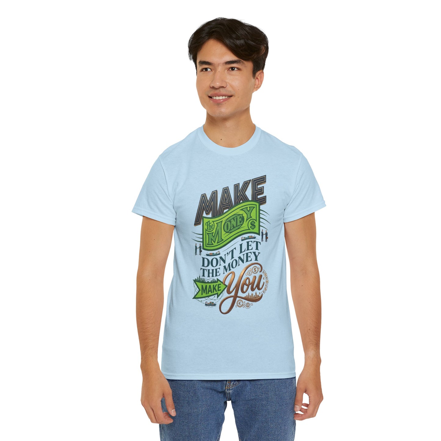 "Make Money" Motivational Typography Tee