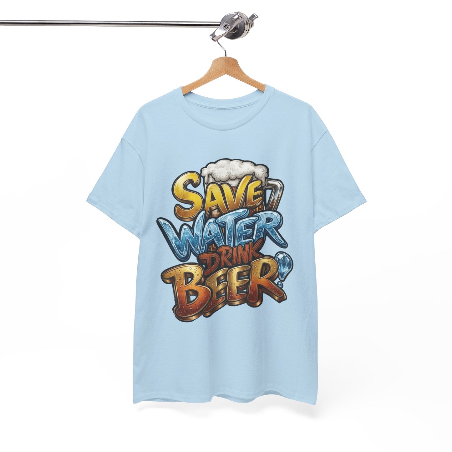 "Save Water , Drink Beer" Graphic Tee