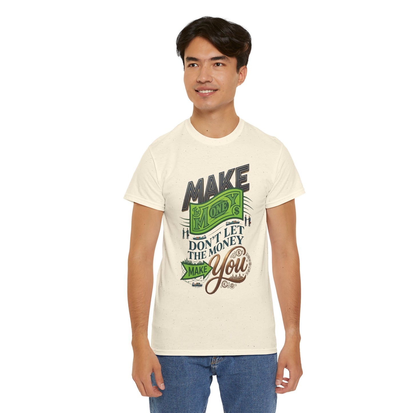 "Make Money" Motivational Typography Tee