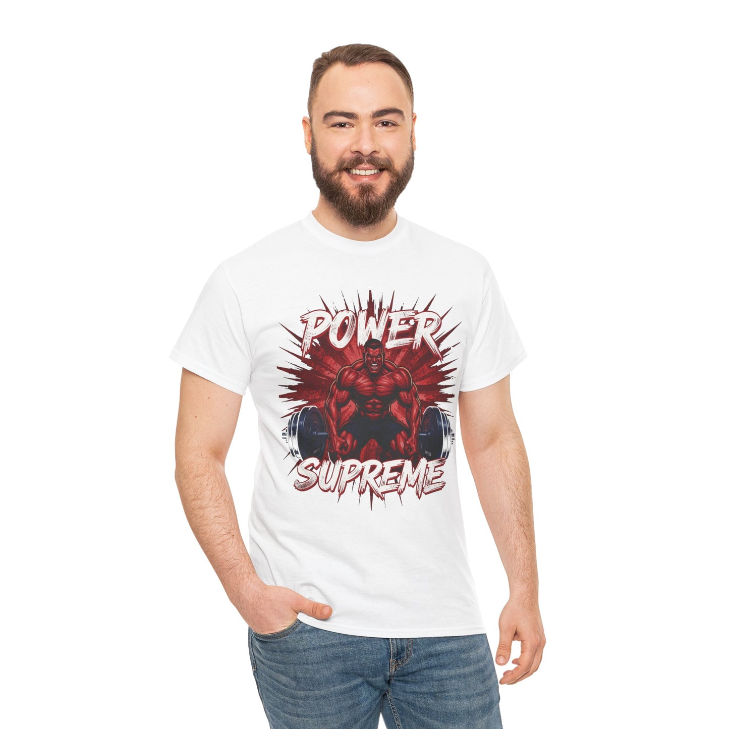 Power Supreme Tee - Vintage Graphic Oversized T-shirt