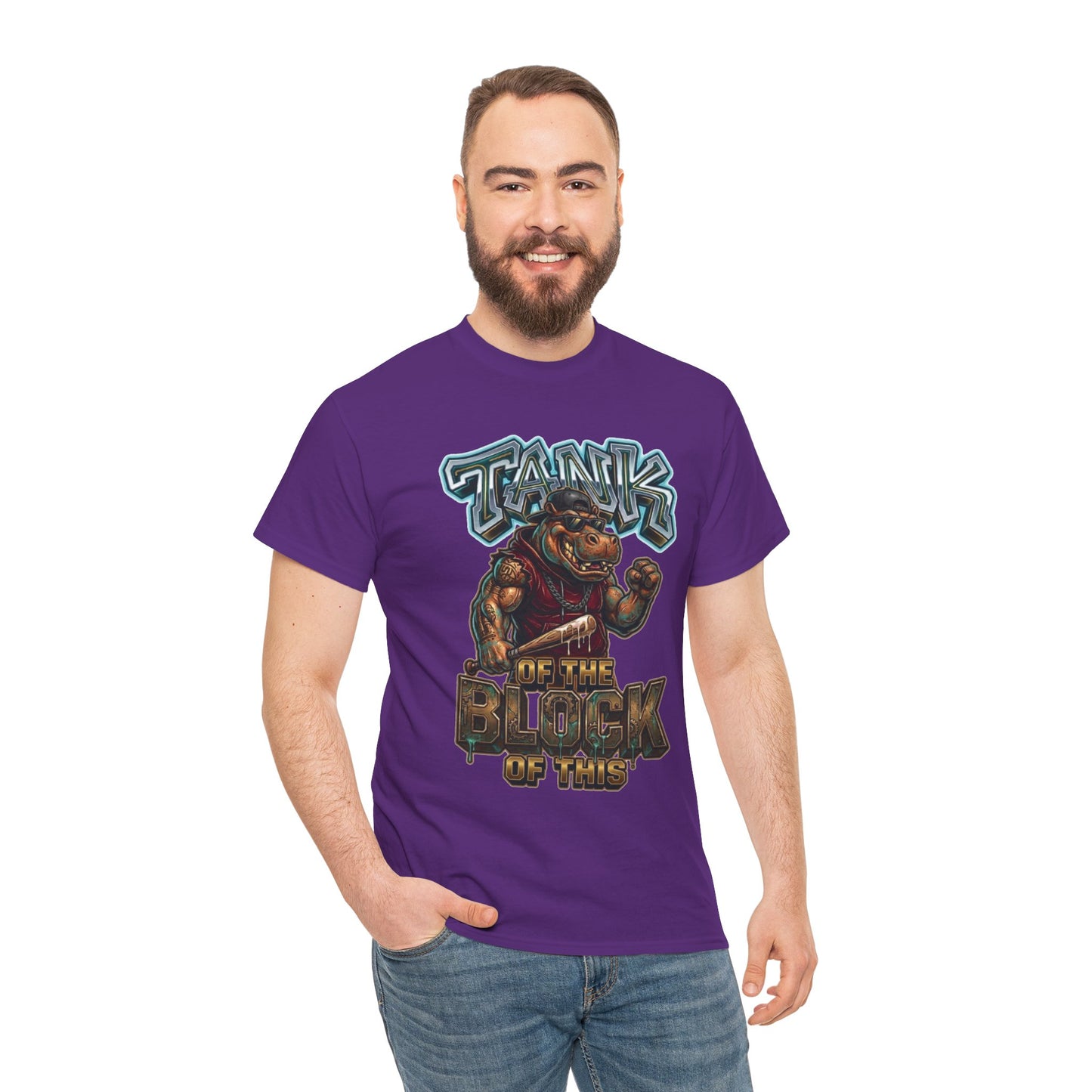 "Tank of the Block" Hippo Graphic Tee