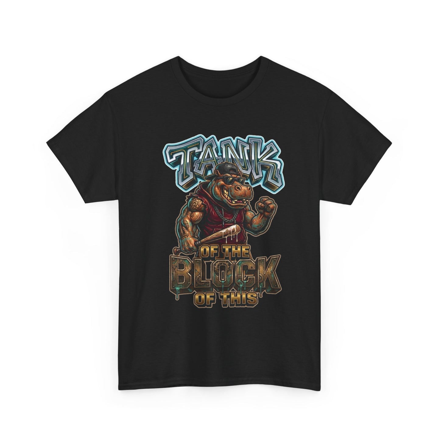 "Tank of the Block" Hippo Graphic Tee